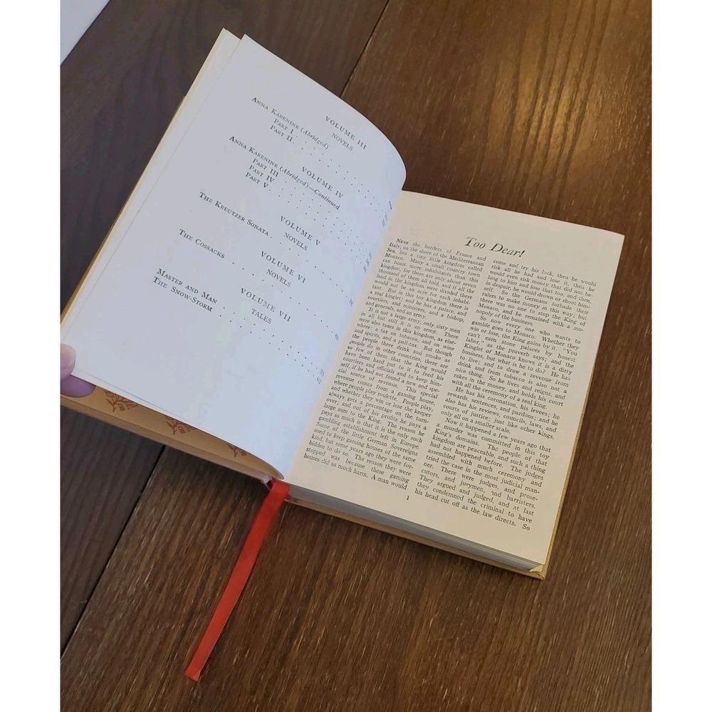 The Works of Leo Tolstoi -Black's Readers Service Book 1928 Gilt Hardcover 1 Vol - Picture 8 of 13